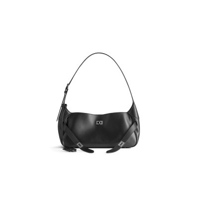 BALENCIAGA WOMEN'S BEL AIR SHOULDER BAG SMALL IN BLACK 8106802ABAV7000 (29.9*19.8*17cm)